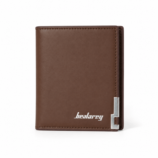Bealrey Premium Brown Leather Wallet for Men | Minimalist Bifold Slim Pocket Wallet